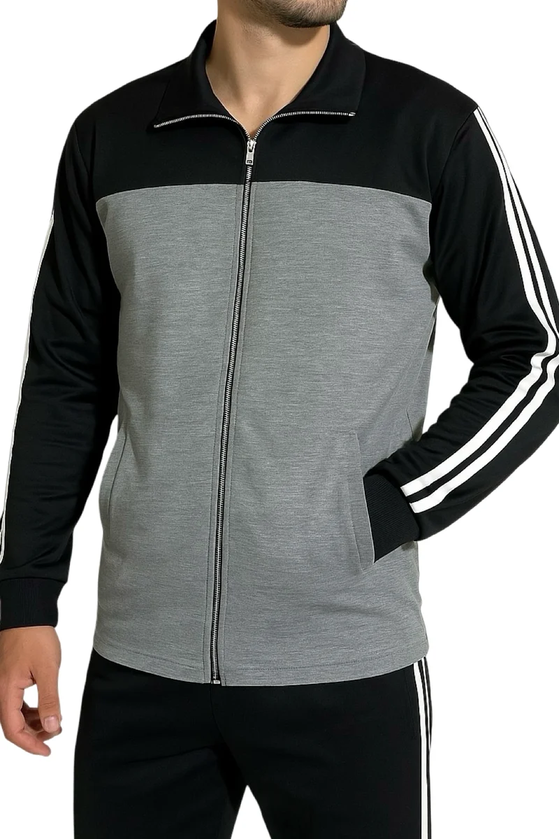 Abarico | Bequemer Herren-Zweiteiler mit Zip-Jacke und Hose