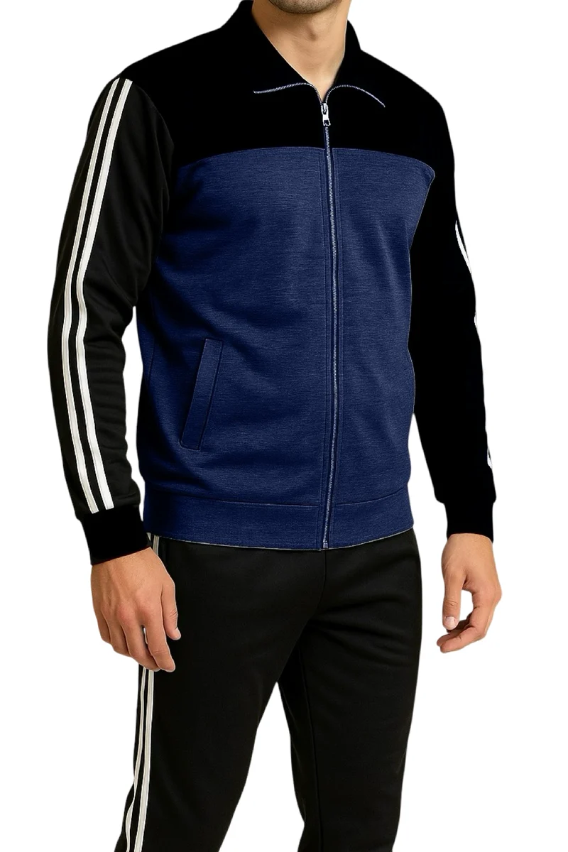 Abarico | Bequemer Herren-Zweiteiler mit Zip-Jacke und Hose