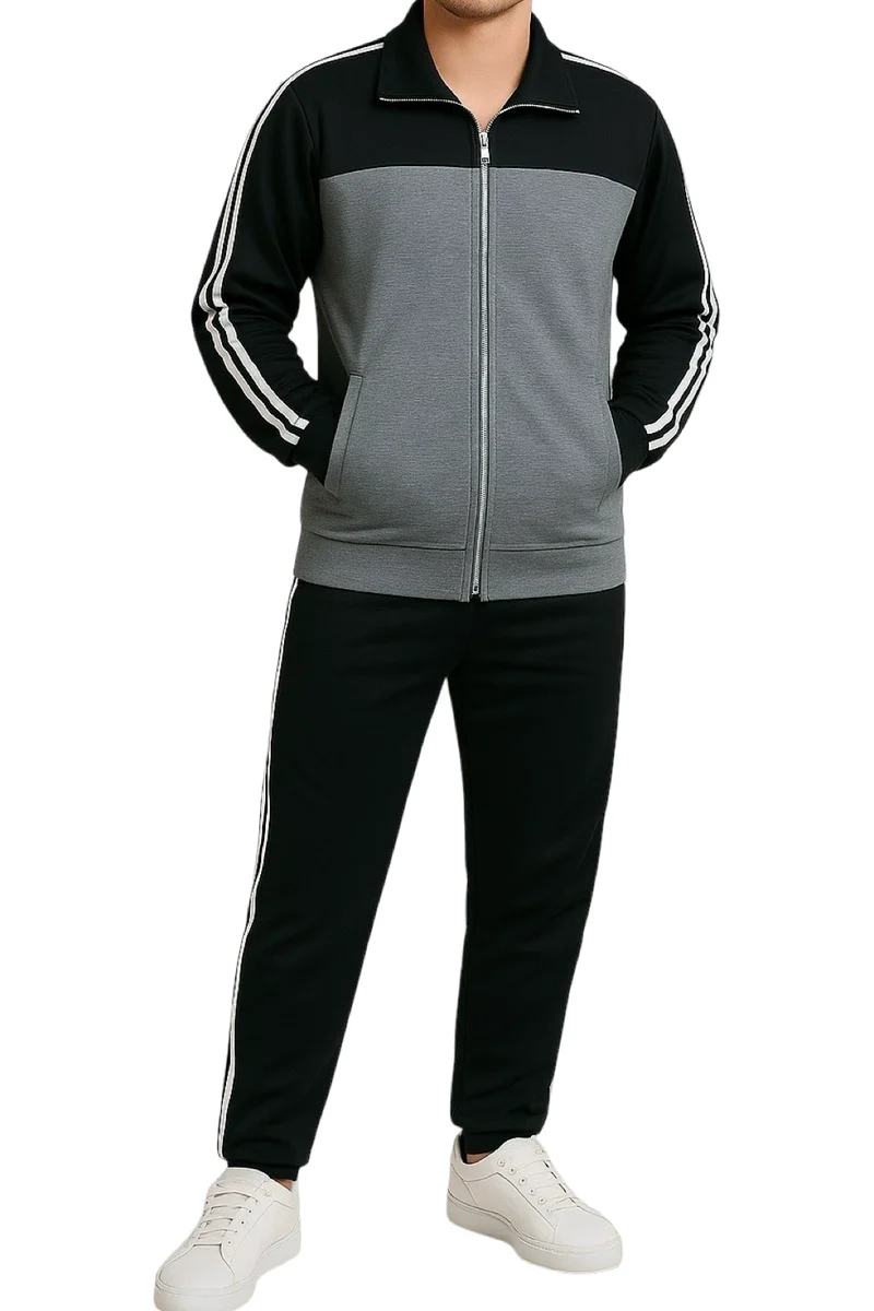 Abarico | Bequemer Herren-Zweiteiler mit Zip-Jacke und Hose