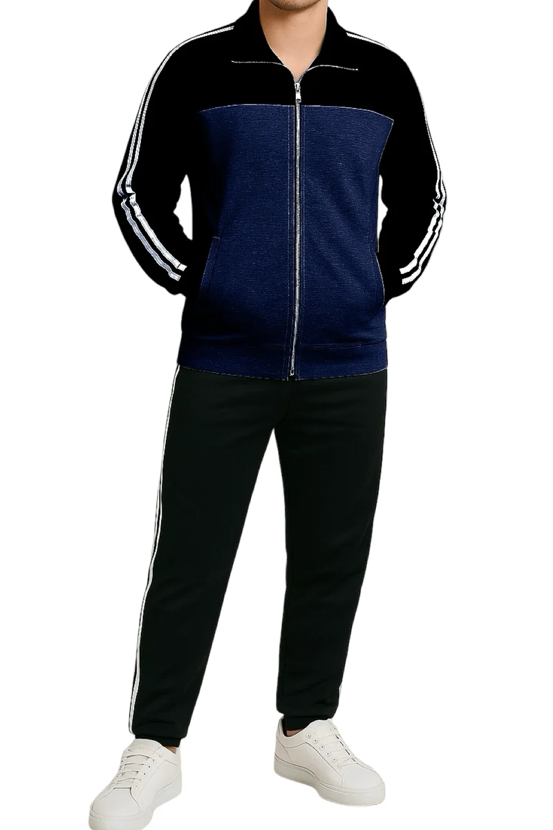 Abarico | Bequemer Herren-Zweiteiler mit Zip-Jacke und Hose