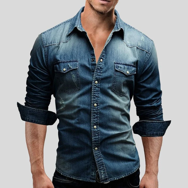 Hemd Herren Langarm Slim Fit