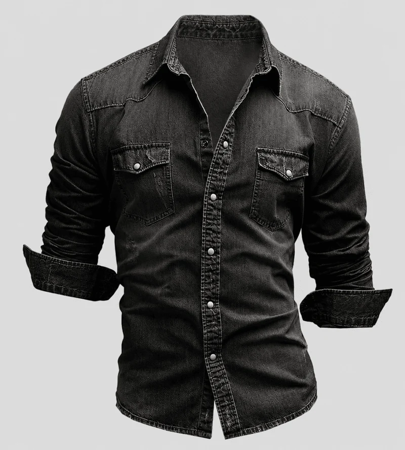 Hemd Herren Langarm Slim Fit