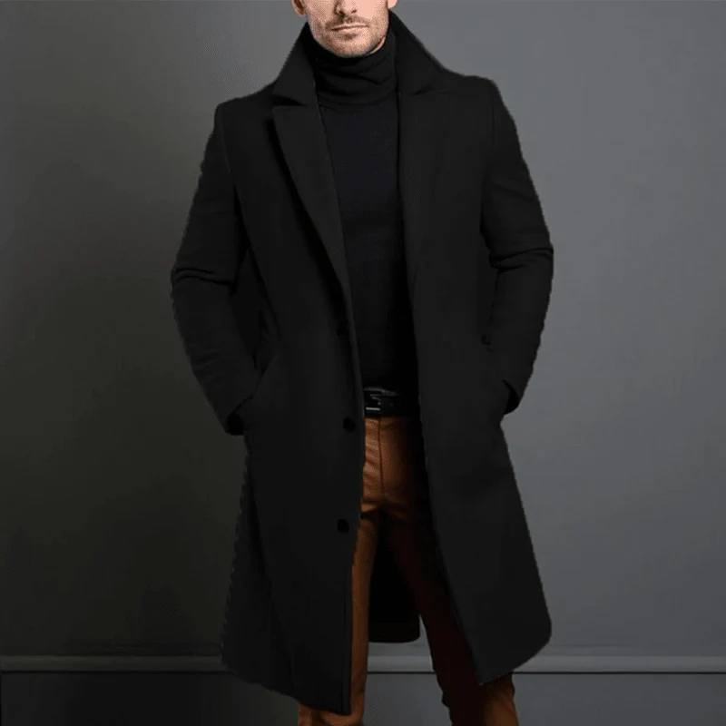 Mantel Herren Lang Slim Fit
