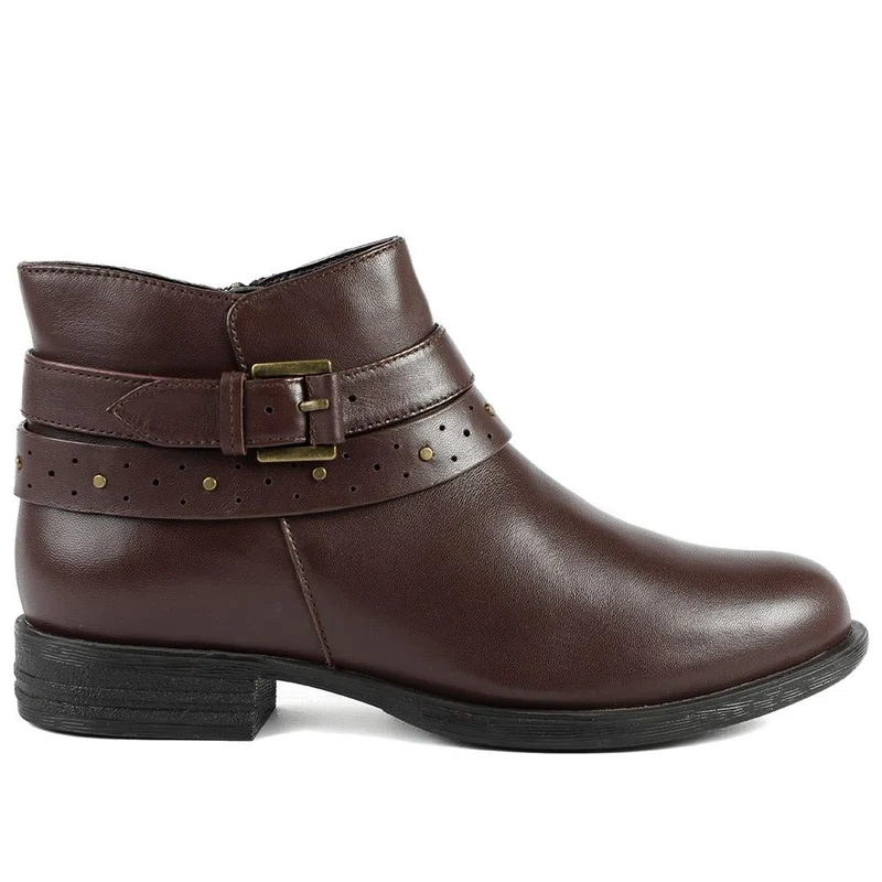 Van Dal Fiesta II Extra Wide Fit Ankle Boots - GUP42505 / 328 843 - Brown Leather