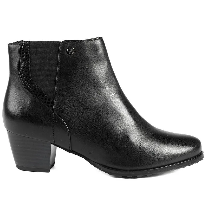 Van Dal Swanton Leather Ankle Boots - GUP42504 / 328 842 - Black Leather