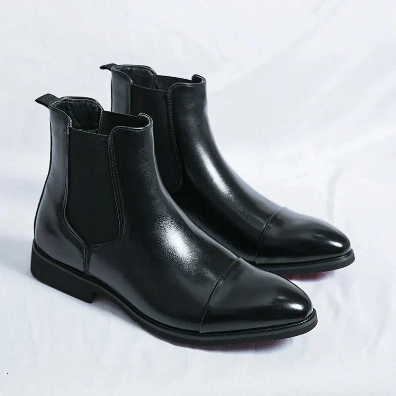 Chelsea Boots Herren Elegant Lederoptik