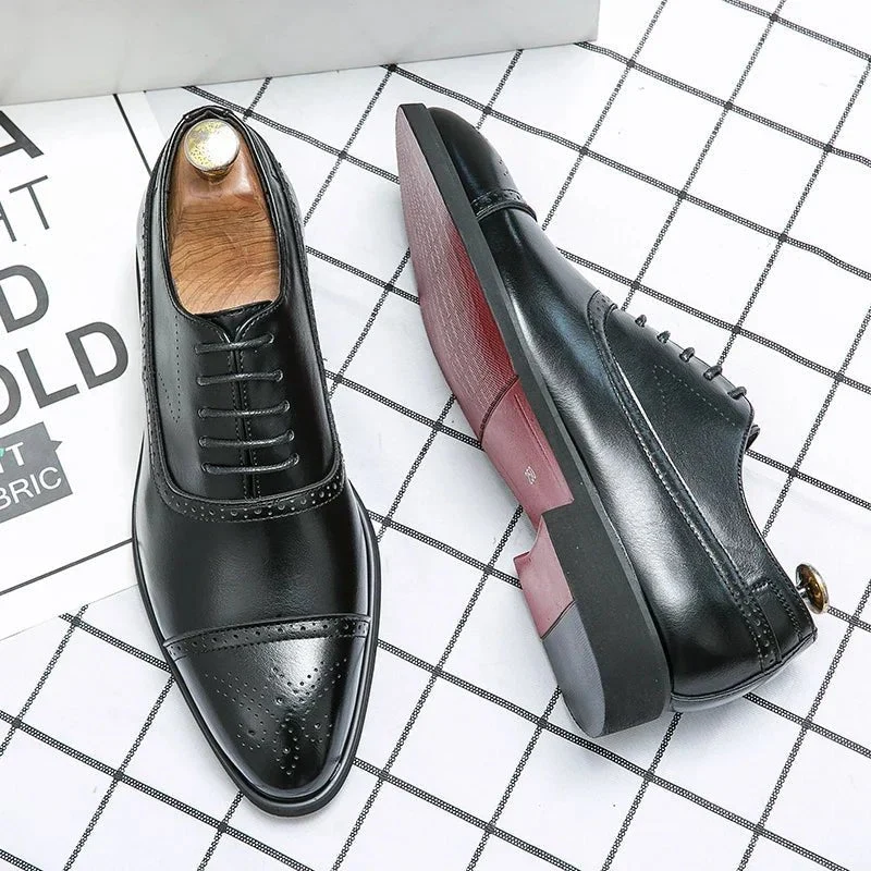 Klassische Oxfordschuh Herren Cap-Toe