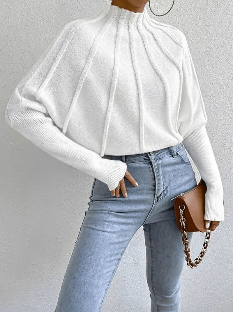 Pullover Damen mit Stehkragen