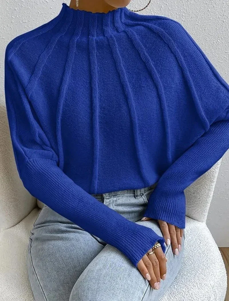 Pullover Damen mit Stehkragen