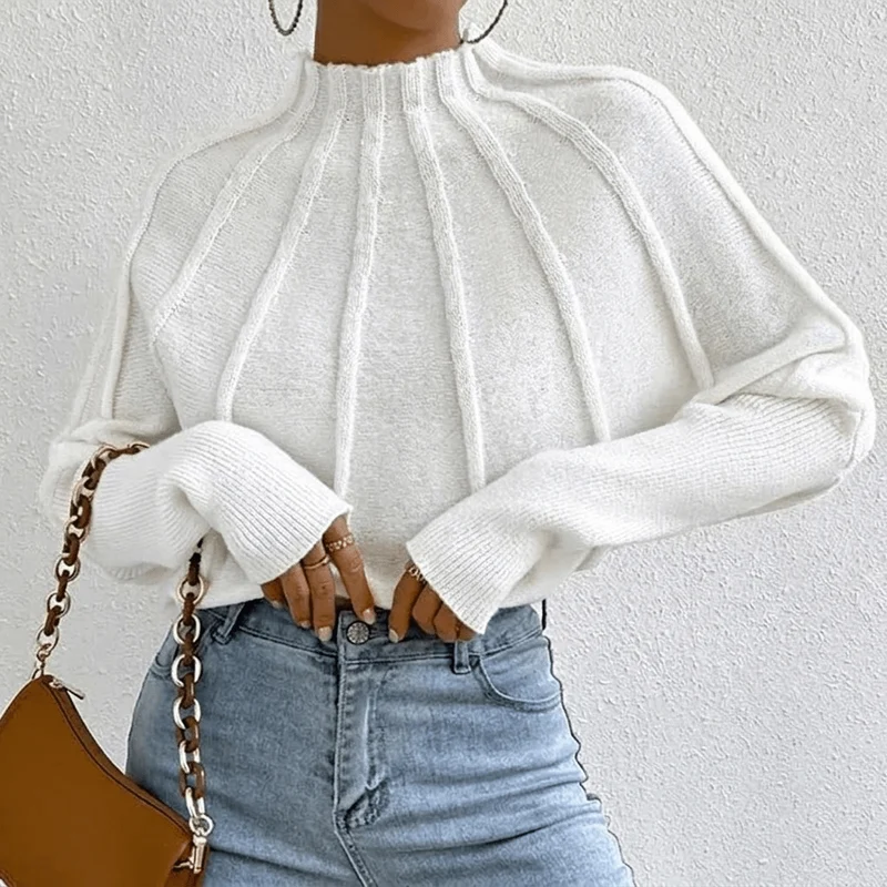 Pullover Damen mit Stehkragen