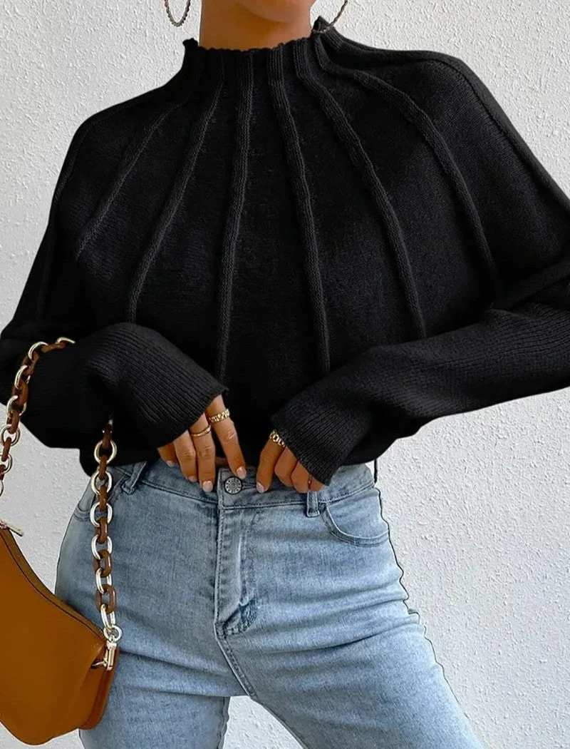Pullover Damen mit Stehkragen