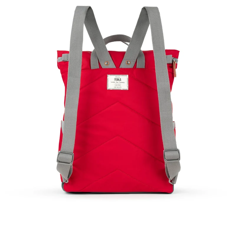 ROKA Canfield Große Tasche aus recyceltem Nylon, Größe B Cranberry