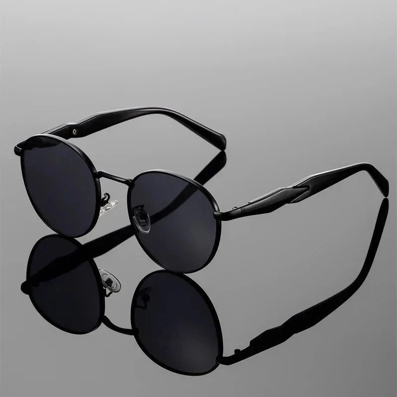 Sonnenbrille rund UV400 mit Metallbügeln