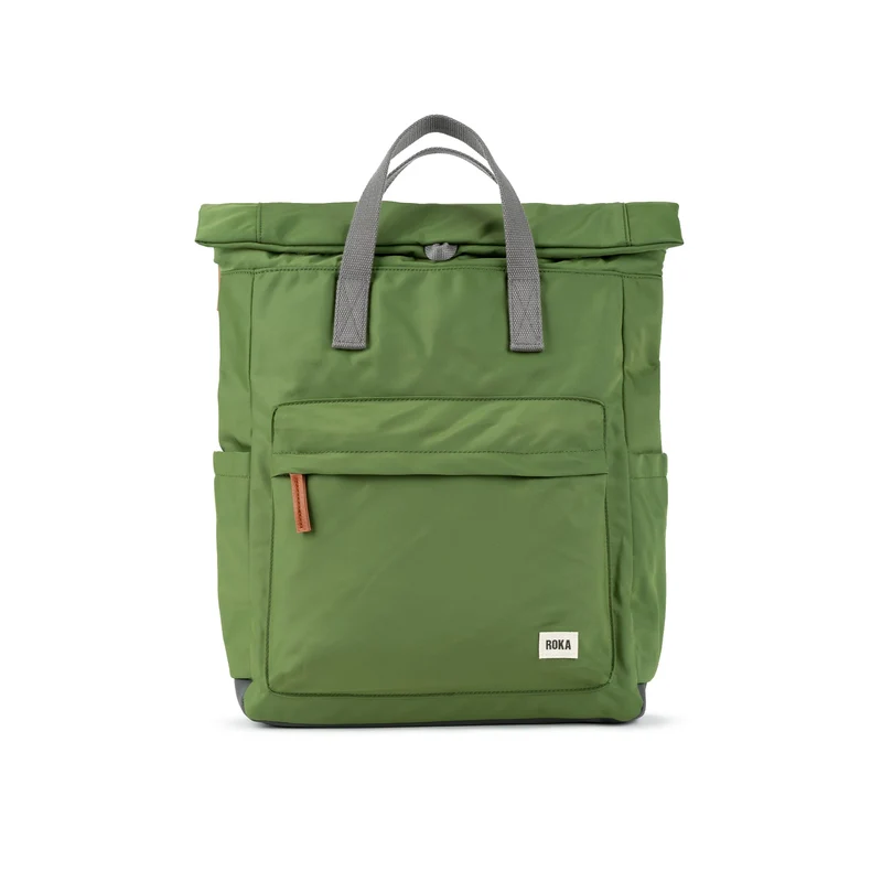ROKA Canfield B Avocado Große Tasche aus recyceltem Nylon
