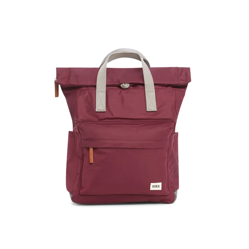 ROKA Canfield B Plum Medium Tasche aus recyceltem Nylon
