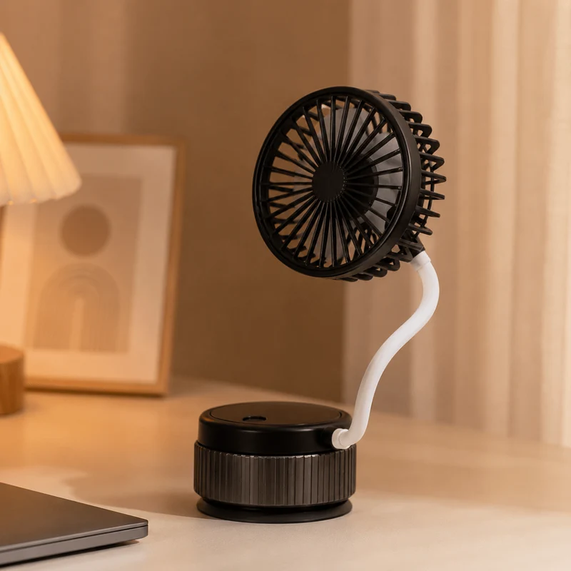 USB Ventilator tragbar mit flexiblem Standfuß