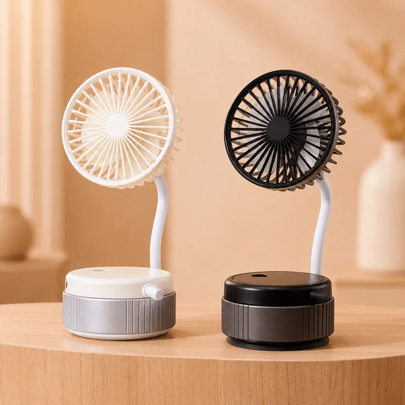 USB Ventilator tragbar mit flexiblem Standfuß