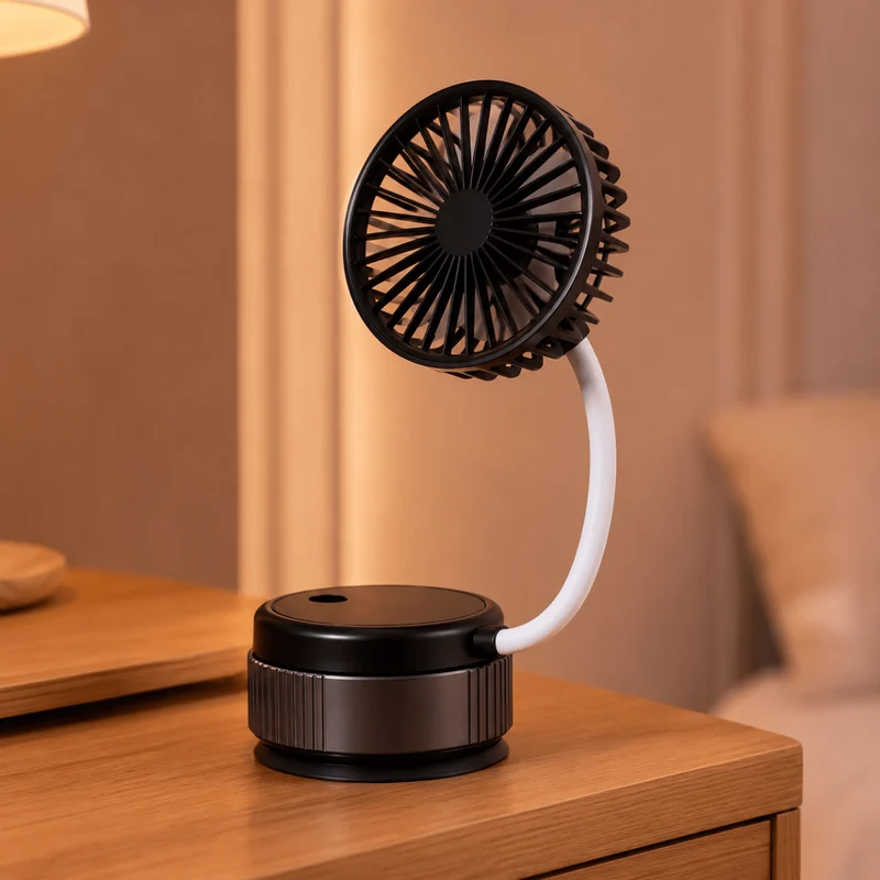 USB Ventilator tragbar mit flexiblem Standfuß