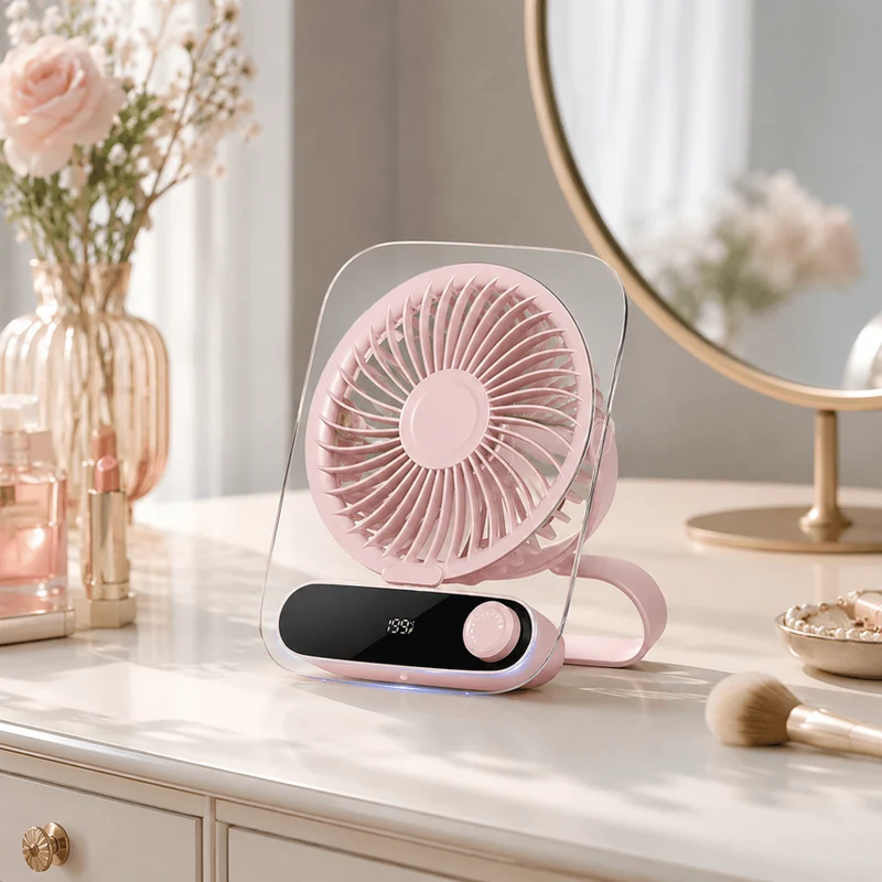 USB Ventilator mit Akku und Nachtlicht