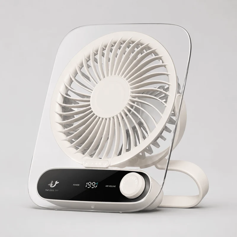 USB Ventilator mit Akku und Nachtlicht