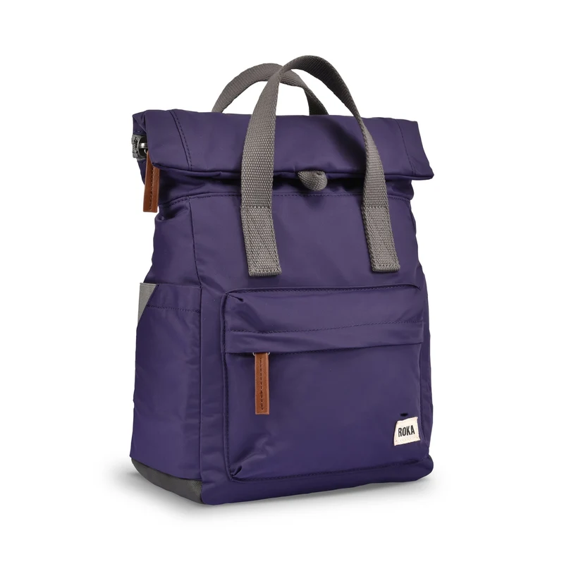 ROKA Canfield B Mulberry Kleine Tasche aus recyceltem Nylon