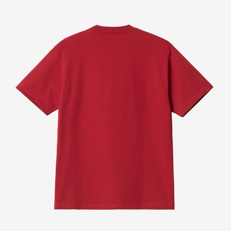 Carhartt WIP Mountain College T-Shirt für Herren – Kirsche