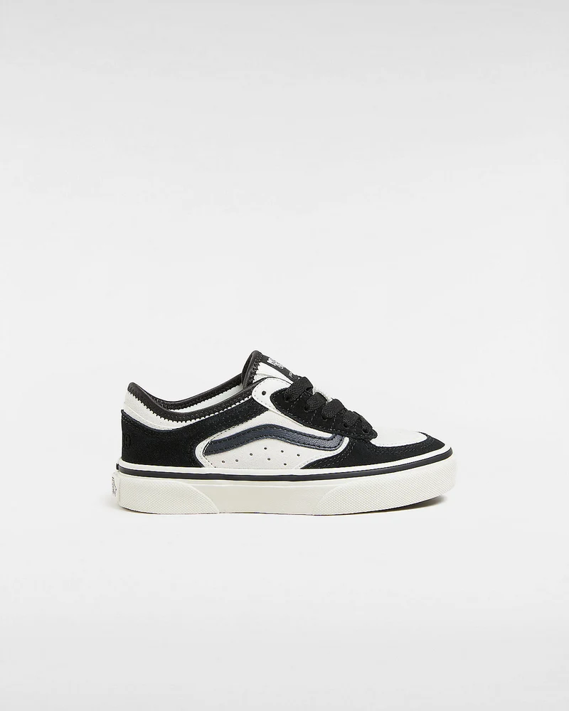 VANS Rowley-Turnschuhe für Kinder – Blanc De Blanc / Schwarz