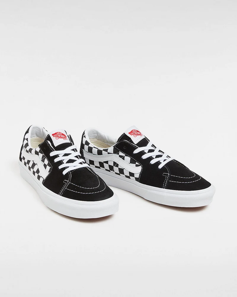 VANS Unisex-Sneaker Sk8-Low Checkerboard – Schwarz