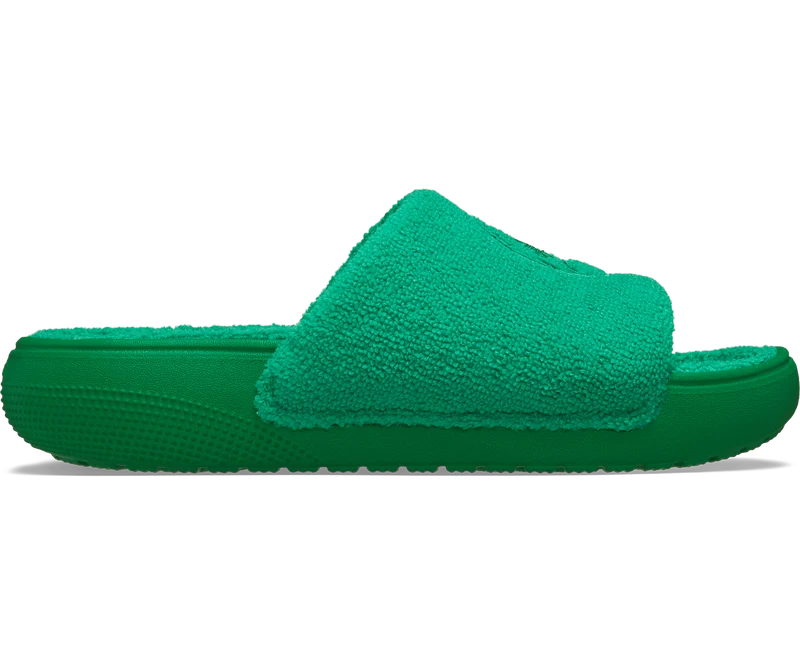 Crocs Unisex Klassische Handtuch-Slipper - Grün Efeu