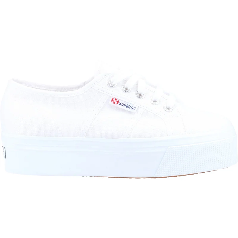 Superga Damen 2790 Linea Up And Down Plateau-Sneaker – Weiß