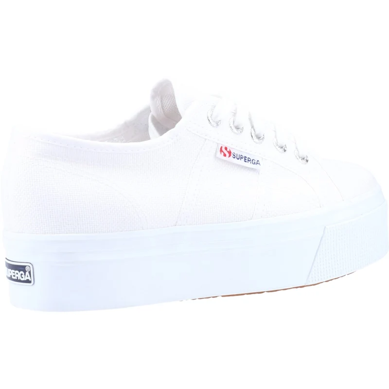 Superga Damen 2790 Linea Up And Down Plateau-Sneaker – Weiß