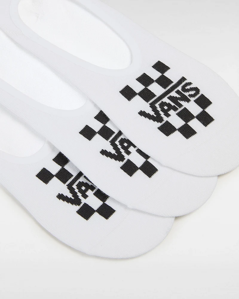 VANS Klassische Herren-Canoodle-No-Show-Socken (3 Paar) – Weiß