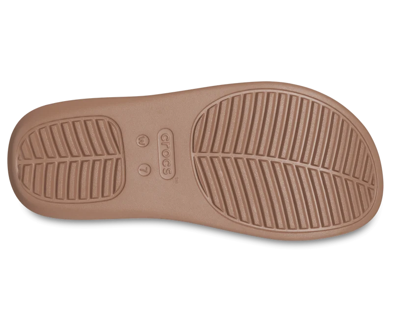 Crocs Unisex Getaway Plateau Flip Flop - Latte