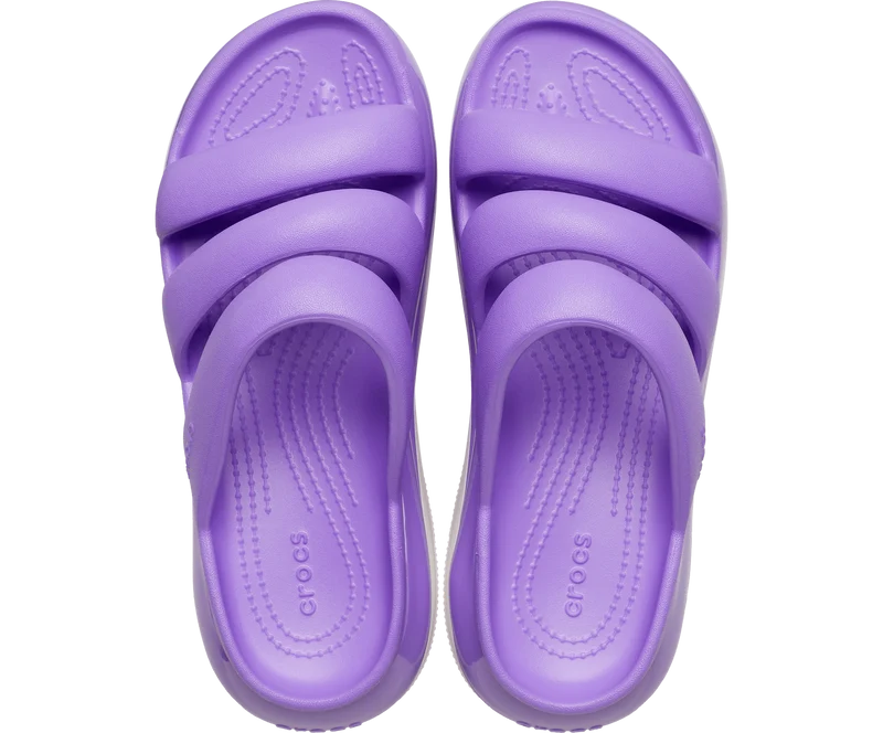 Crocs Unisex Classic Mega Crush Sandale mit Dreifachriemen - Galaxy Purple
