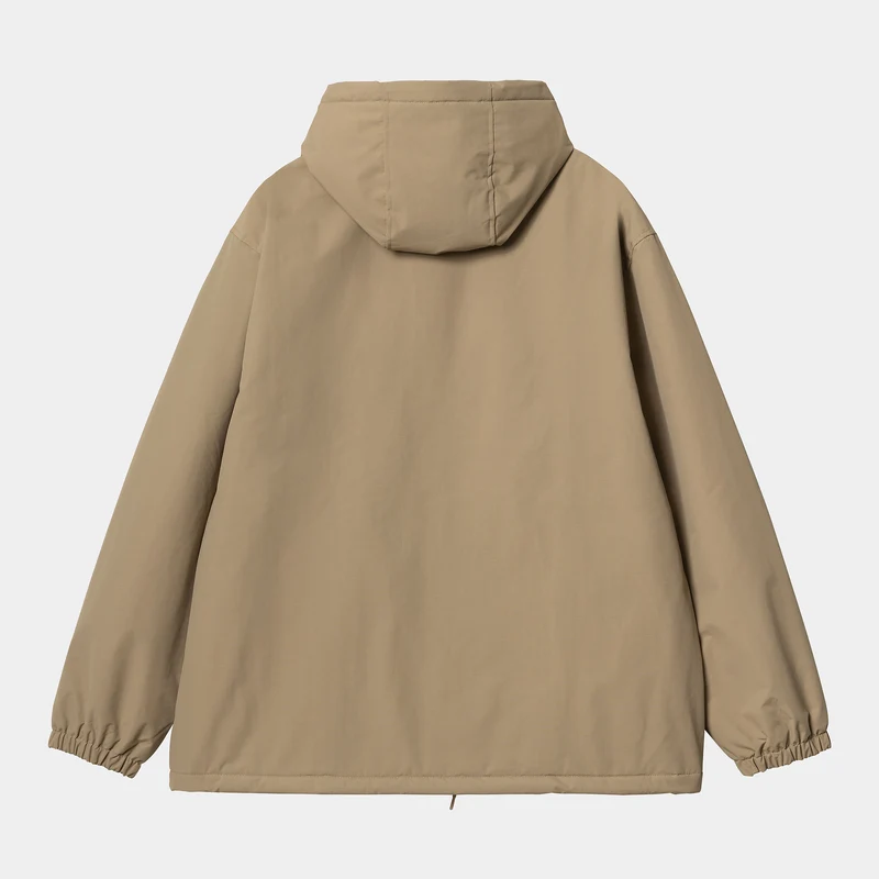 Carhartt WIP Coach-Jacke mit Kapuze für Herren - Leder / Schwarz