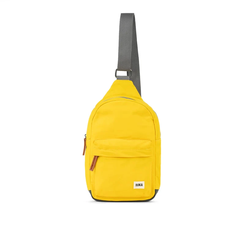 ROKA Willesden B Große Recycling-Nylontasche – Senfgelb