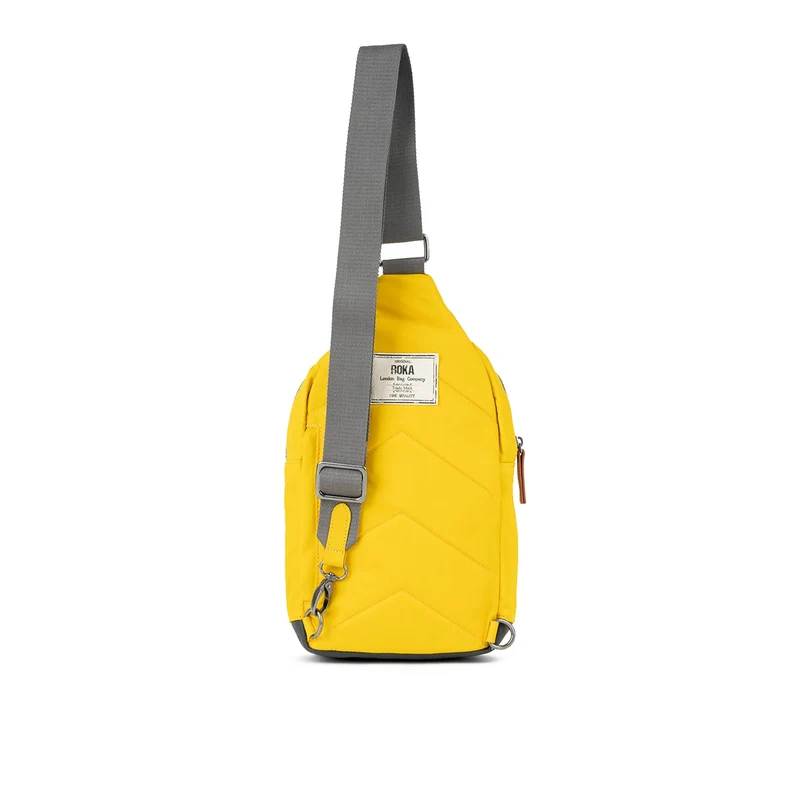 ROKA Willesden B Große Recycling-Nylontasche – Senfgelb