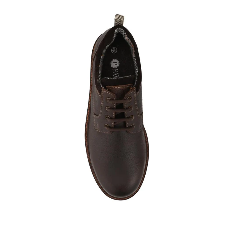 Chunky Leather Casual Lace Up Shoes - RNB42015 / 328 048 - Brown