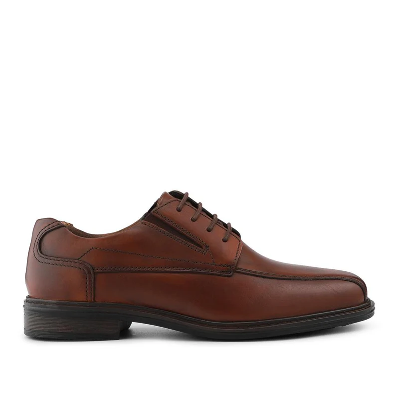 Smart Leather Lace Up Shoes - PARK42041 / 328 190 - Cognac