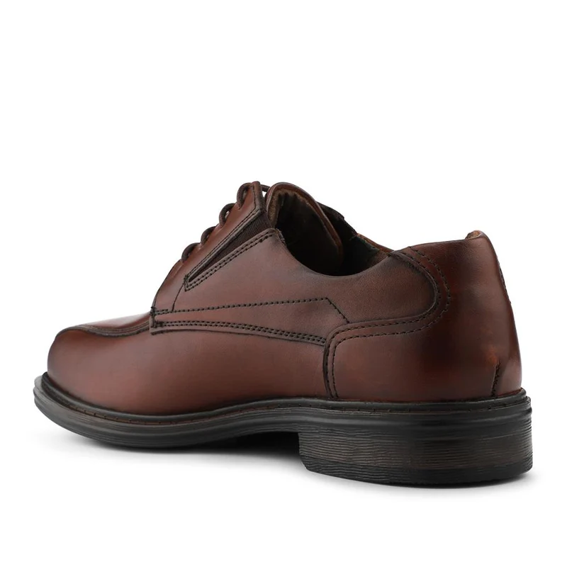 Smart Leather Lace Up Shoes - PARK42041 / 328 190 - Cognac