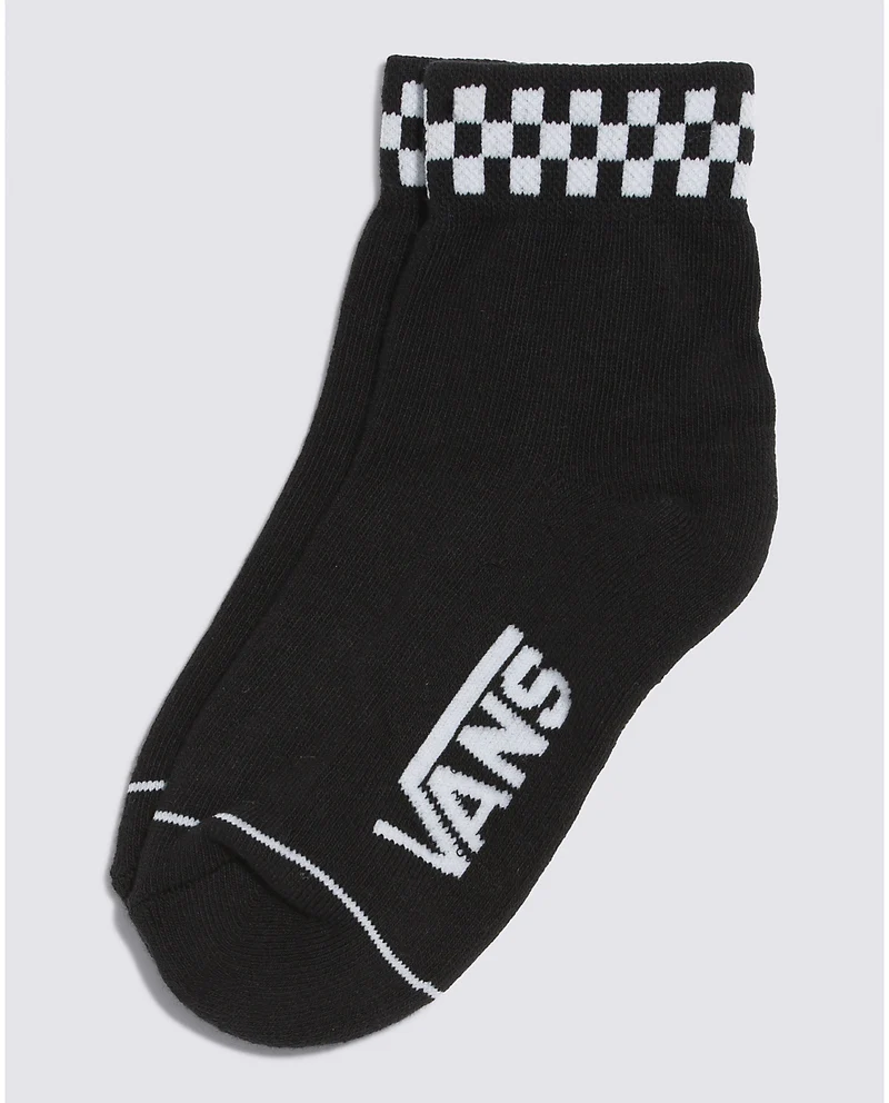 VANS Peek-A-Check-Socken für Kinder (1 Paar) – Schwarz
