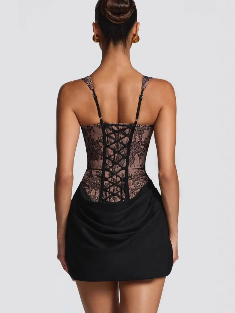 Corsagen Minikleid Figurbetont Elegant