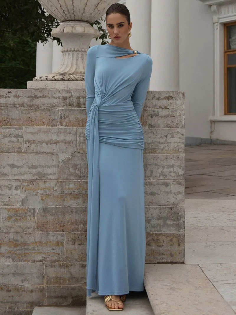 Abendkleid Lang Elegant Hochzeitsgast