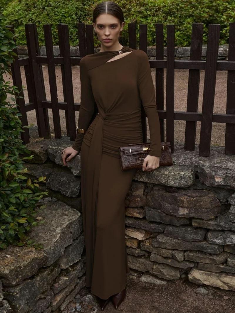 Abendkleid Lang Elegant Hochzeitsgast