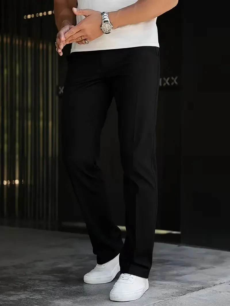 Elegante Herren Pantalon mit Geradem Bein