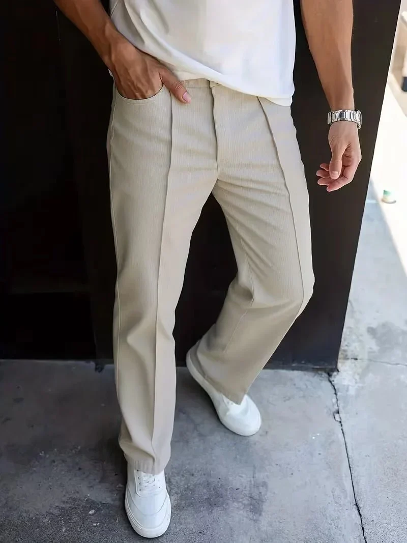 Elegante Herren Pantalon mit Geradem Bein