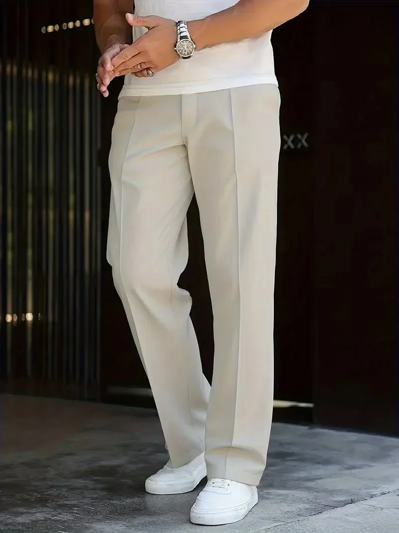 Elegante Herren Pantalon mit Geradem Bein