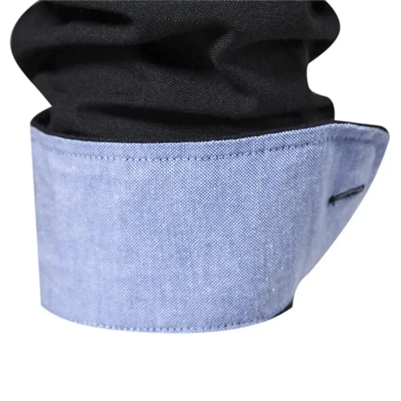 Herren Slim Fit Hemd mit Kontrastkragen