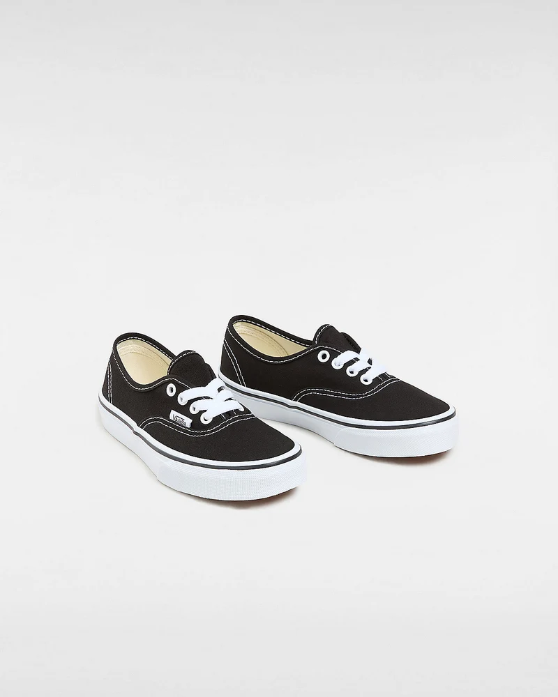 VANS Authentische Kinder-Sneaker – Schwarz/True White