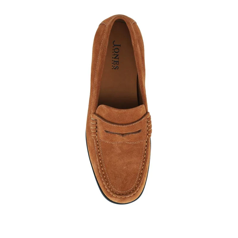 Quadir Slip On Leather Penny Loafers - QUADIR / 328 620 - Tan Suede